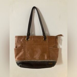 The Sak, Brown Leather Tote Bag